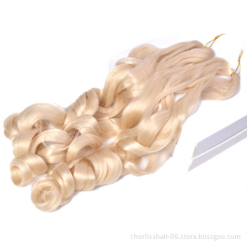 75g 150g High Temperature Ombre Prestretched Spiral Curl Hair Synthetic Loose Curly Crochet Braiding Hair For Black Women